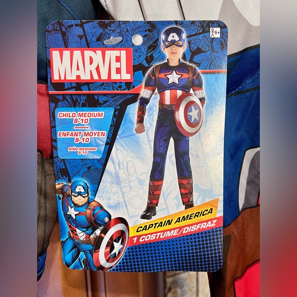 Marvel Captain America Halloween Costume KIDS NEW